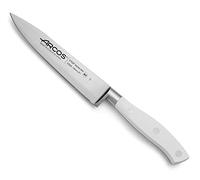 Arcos Coltello Chef Forgiato in Acciaio Inossidabile - Coltello da Cucina Professionale Multiuso con Manico Ergonomico in Poliossimetilene e Lama da 150 mm - Serie Riviera Blanc, Colore Bianco