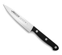 Arcos Coltello Chef in Acciaio Inossidabile - Ideale per Tagliare e Pelare Alimenti Piccoli, Manico Ergonomico in Poliossimetilene, Lama da 120 mm - Serie Universal, Colore Nero