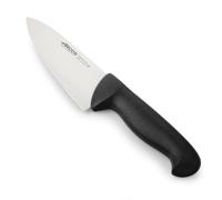 Arcos Coltello Chef in Acciaio Inossidabile Nitrum con Lama da 150 mm - Coltello da Cucina Professionale Multipurpose, Manico Ergonomico in Polipropilene - Nero, Serie 2900