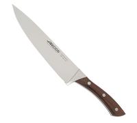 Arcos Coltello Chef in Acciaio Inossidabile Nitrum con Lama da 200 mm - Coltello da Cucina Professionale Multipurpose, Manico Ergonomico in Poliossimetilene POM e Legno di Palissandro - Serie Natura