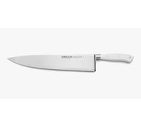 Arcos Coltello Chef in Acciaio Inossidabile Nitrum con Lama da 300 mm - Coltello da Cucina Professionale, Manico Ergonomico in Poliossimetilene POM, 490 g - Serie Riviera Blanc, Colore Bianco
