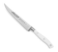 Arcos Coltello da Carne Forgiato in Acciaio Inossidabile Nitrum con Lama da 130 mm - Manico Ergonomico in Poliossimetilene POM, Lama Sottile con Bordo Morbido - Serie Riviera Blanc, Colore Bianco