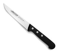 Arcos Coltello da Cucina in Acciaio Inossidabile Nitrum con Lama da 130 mm - Coltello Utilitario Professionale, Manico Ergonomico in Poliossimetilene POM - Nero, Serie Universal