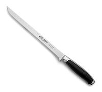Arcos Coltello da Intaglio 10 pollici in Acciaio Inossidabile, Coltello da Macellaio A Doppia Affilatura, Manico Ergonomico in Poliossimetilene e Lama da 250 mm, Serie Kyoto, Colore Nero