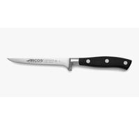 Arcos Coltello da Intaglio 5 pollici in Acciaio Inossidabile, Coltello per Disossare, Manico Ergonomico in Poliossimetilene e Lama da 130 mm, Serie Riviera, Colore Nero