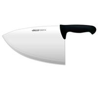 Arcos Coltello da Macellaio Chop Cleaver in Acciaio Inossidabile Nitrum 28 cm - Manico in Polipropilene, Sistema di Identificazione Colore Igienico - Nero, Serie 2900