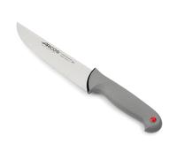 Arcos Coltello da Macellaio con Lama in Acciaio Inossidabile Nitrum 180 mm - Coltello da Cucina Professionale per Tagliare Carne, Pesce e Verdure - Manico Ergonomico in POM, Serie Color Prof, Nero