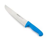 Arcos Coltello da Macellaio con Lama in Acciaio Inossidabile Nitrum 250 mm - Coltello da Cucina Professionale per Tagliare Carne, Pesce e Verdure - Manico Ergonomico in Poliossimetilene, Blu, 2900