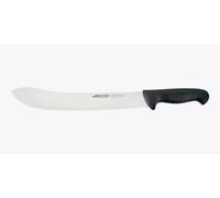 Arcos Coltello da Macellaio con Lama in Acciaio Inossidabile Nitrum 300 mm - Coltello da Cucina Professionale per Tagliare Carne, Pesce e Verdure - Manico Ergonomico in Poliossimetilene, 2900, Nero