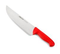 Arcos Coltello da Macellaio in Acciaio Inossidabile - Coltello da Cucina Professionale per Tagliare Carne, Pesce e Verdure - Manico Ergonomico in Poliossimetilene, Lama da 250 mm - Serie 2900, Blu