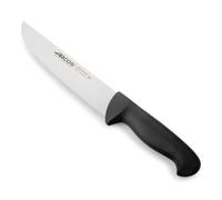 Arcos Coltello da Macellaio in Acciaio Inossidabile Nitrum - Coltello da Cucina Professionale per Tagliare Carne, Pesce e Verdure - Manico Ergonomico in Poliossimetilene, Serie 2900, Colore Nero