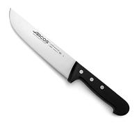 Arcos Coltello da Macellaio in Acciaio Inossidabile Nitrum - Coltello da Cucina Professionale per Tagliare Carne, Pesce e Verdure - Manico Ergonomico in Poliossimetilene, Serie 2900, Colore Nero