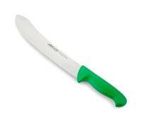 Arcos Coltello da Macellaio in Acciaio Inossidabile Nitrum - Coltello da Cucina Professionale per Tagliare Carne, Pesce e Verdure - Manico Ergonomico in Poliossimetilene, Serie 2900, Colore Verde