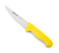Arcos Coltello da Macellaio in Acciaio Inossidabile Nitrum con Lama da 200 mm - Ideale per Tagliare Carne, Pesce e Verdure - Manico Ergonomico in Poliossimetilene, Serie 2900, Colore Giallo
