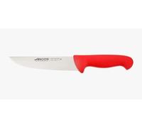 Arcos Coltello da Macellaio in Acciaio Inossidabile Nitrum - Ideale per Carne, Manico in Polipropilene, Sistema di Identificazione Colore per Uso Prolungato e Pesante - Rosso, Serie 2900