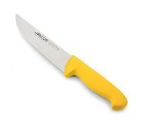 Arcos Coltello da Macellaio in Acciaio Inossidabile Nitrum - Sistema di Identificazione Colore per Uso Prolungato e Intenso, Manico in Polipropilene - Giallo, Serie 2900