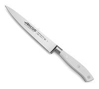 Arcos Coltello da Pesce in Acciaio Inossidabile con Lama Sottile da 170 mm - Manico Ergonomico in Poliossimetilene POM, Bordi Lisci - Colore Bianco, Serie Riviera Blanc