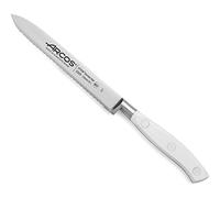 Arcos Coltello da Pomodoro Forgiato in Acciaio Inossidabile Nitrum con Lama da 130 mm - Manico Ergonomico in Poliossimetilene Pom, Serie Riviera Blanc - Colore Bianco