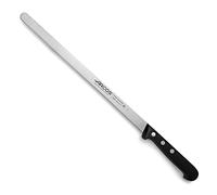 Arcos Coltello da Rebanare/Jamón in Acciaio Inossidabile Nitrum - Serie Universal, Manico in Poliossimetilene Nero, Ideale per Uso Quotidiano - Lama da 28 cm, Altamente Resistente e Durevole