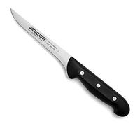 Arcos Coltello Disossatore con Lama in Acciaio Inossidabile Nitrum 160 mm - Professionale per Tagliare Ossa e Carne, Manico Ergonomico in Polipropilene - Nero, Serie Maitre