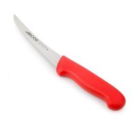 Arcos Coltello Disossatore Professionale in Acciaio Inossidabile Nitrum con Lama da 140 mm - Manico Ergonomico in Polipropilene, Ideale per Tagliare Ossa e Carne - Rosso, Serie 2900