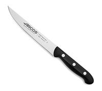 Arcos Coltello Mondador in Acciaio Inossidabile per Cucina Professionale - Ideale per Pelare Frutta e Verdura, Manico Ergonomico in Poliossimetilene, Lama da 150 mm - Nero, Serie Maitre
