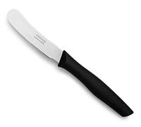 Arcos Coltello per Burro con Lama in Acciaio Inossidabile Nitrum 8 cm - Manico in Polipropilene, Nero, Serie Nova - Durevole, Ergonomico e Igienico