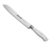 Arcos Coltello per Pane 8 pollici in Acciaio Inossidabile, Coltello da Cucina Seghettato con Manico Ergonomico in Poliossimetilene e Lama da 200 mm, Serie Riviera Blanc, Colore Bianco