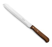 Arcos Coltello per Pane con Lama in Acciaio Inossidabile Nitrum 170 mm - Ideale per Uso Domestico Quotidiano, Ottieni una Grande Varietà di Tagli per gli Alimenti - Marrone, Serie Latina
