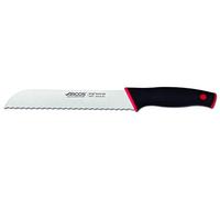 Arcos Coltello per Pane con Lama in Acciaio Inossidabile Nitrum 200 mm - Ideale per Uso Domestico Quotidiano, Ottieni una Grande Varietà di Tagli per il Cibo - Nero, Serie Duo