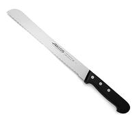 Arcos Coltello per Pane con Lama in Acciaio Inossidabile Nitrum 250 mm - Ideale per Uso Domestico Quotidiano, Offre una Grande Varietà di Tagli per il Cibo - Nero, Serie Universal