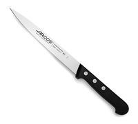 Arcos Coltello per Pesce in Acciaio Inossidabile Nitrum con Lama da 170 mm - Manico Ergonomico in Polipropilene, Ideale per Manipolare e Preparare Pesce - Nero, Serie UNIVERSAL