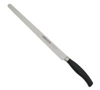 Arcos Coltello per Prosciutto Forgiato con Lama in Acciaio Inossidabile 250 mm - Coltello da Cucina Professionale, Resistente alla Ruggine e alla Corrosione, Lama Flessibile e Bordo Morbido - Nero