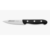 Arcos Coltello per Sbucciare in Acciaio Inossidabile per Cucina Professionale, Manico Ergonomico in Poliossimetilene, Lama da 100 mm, Nero, Serie Maitre