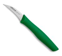 Arcos Coltello per Sbucciare le Patate in Acciaio Inossidabile per Cucina Professionale, Manico Ergonomico in Polipropilene, Lama da 60 mm, Blu - Serie Nova
