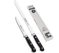 Arcos | Coltello prosciutto Coltello disossatore | 2pcs | Set coltelli prosciutto 250mm e coltello disossatore (140mm) prosciutto professionale | coltello macellaio professionale | Eco