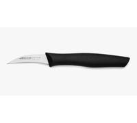 ARCOS Coltello Spelucchino Acciaio Inossidabile 60 mm | Coltello professionale per tagliare, sbucciare e pulire alimenti con manico in polipropilene. Serie Nova. Nero.