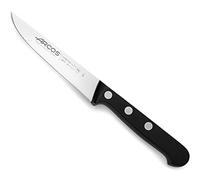 Arcos Coltello Verdure in Acciaio Inossidabile - Professionale per Pelare Frutta e Verdura, Manico Ergonomico in Poliossimetilene, Lama da 100 mm - Nero, Serie Universal