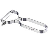 ARCOS Pelapatate Professionale 130 mm in Acciaio Inossidabile Cromato per Pelare Frutta e Verdura - Utensile da Cucina per Tagli Sottili con Design Ergonomico - Colore Argento