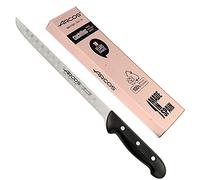 Arcos prosciutto professionale | Coltello prosciutto in acciaio Nitrum | Manico nero | Coltello prosciutto iberico | Serie Maitre| Lama flessibile e lama liscia | 275 mm | Acciaio inossidabile NITRUM
