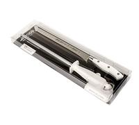 Arcos Riviera Blanc, Set di 2 prosciutto in acciaio inox forgiato, manico in POM, colore: Bianco