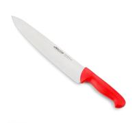 Arcos Serie 2900 - Coltello da Chef Coltello da Cucina - Lama Acciaio Inossidabile Nitrum 300 mm - Manico Polipropilene Colore Rosso