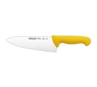 ARCOS - Serie 2900 - Coltello da Chef - Lama Acciaio Inossidabile Nitrum 200 Mm - Manico Polipropilene Colore Giallo