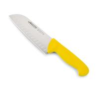 Arcos Serie 2900 - Coltello Santoku Coltello Giapponese Coltelli asiatici - Lama Acciaio Inossidabile Nitrum 180 mm - Manico Polipropilene Colore Giallo