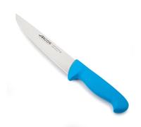 Arcos Serie 2900 - Coltello Scannare Coltello Macellaio Coltello Bistecca - Lama Acciaio Inossidabile Nitrum 200 mm - Manico Polipropilene Colore Blu