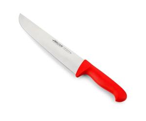 Arcos Serie 2900, Coltello Scannare Coltello Macellaio Coltello bistecca, Lama Acciaio Inossidabile NITRUM 250 mm, Manico Polipropilene, Colore Rosso