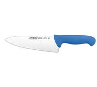 Arcos Serie 2900 - Scatola 6 Pezzi Coltello da Chef Coltello da Cucina - Lama Acciaio Inossidabile Nitrum 200 mm - Manico Polipropilene Colore Blu (6 PCS)