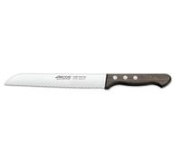 Arcos Serie Atlantico - Coltello Pane - Lama Acciaio Inossidabile Nitrum 200 mm - Manico Legno Palissandro Colore Marrone