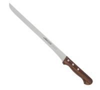 Arcos Serie Atlantico - Coltello Prosciutto - Lama Acciaio Inossidabile Nitrum 275 mm - Manico Legno Palissandro Colore Marrone