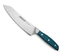 Arcos Serie Brooklyn, Coltello Santoku Coltello Giapponese, Acciaio Inossidabile Forgiato NITRUM 190 mm, Manico Micarta, Colore Blu (Filo Seta)